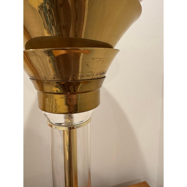 Gold 1980s Karl Springer Pair of Lamps - Bedside or Floor - Gold For Sale - Image 8 of 9