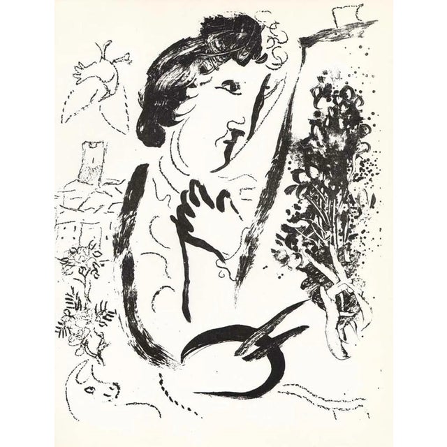 Artist: Marc Chagall Title: In front of the picture Medium: Original Lithograph Marks: Not signed, not numbered Printed:...