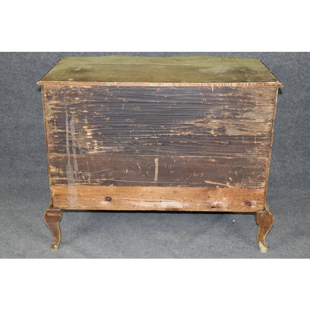 18th Century 18th C. Italian Venetian Paint Decorated 3 Drawer Commode For Sale - Image 5 of 16