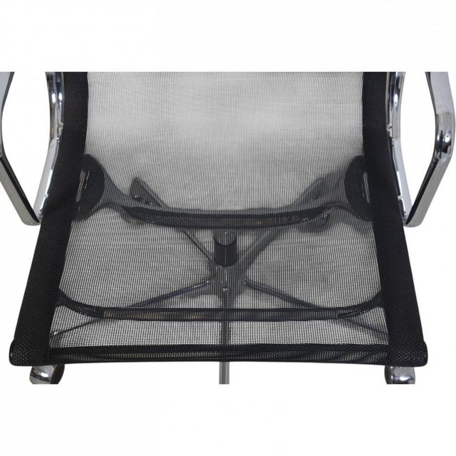 EA-117 Office Chair in Black Mesh by Charles Eames, 2000s For Sale - Image 4 of 17