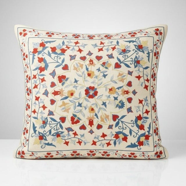 New Hand-Embroidered 100% Silk Cushion Cover – Authentic Uzbek Textile Art Elevate your home décor with this exquisite...