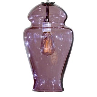 Gala Pendant Light from the Versuvius Collection in Rose Quartz For Sale