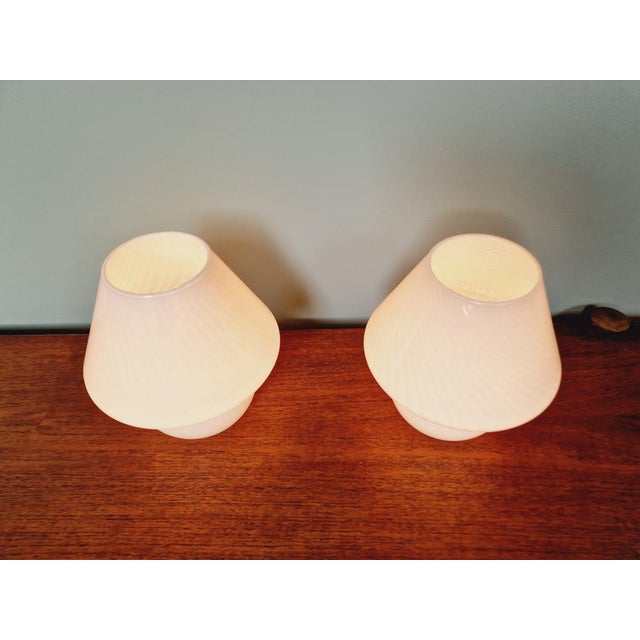 Murano Glass Mushroom Lamps, 1970s, Set of 2 For Sale - Image 9 of 17