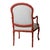 French Pair Faux Bois Painted Upholstered Chairs For Sale - Image 3 of 12