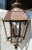 French Mid 20th Century French Large Scale Hexagon Copper / Cast Iron & Brass Three Light Lanterns - Pair For Sale - Image 3 of 11
