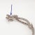 White Vintage "Er" Platinum 7.10-Carat Diamond Crisscross Bracelet-Size 6.5" For Sale - Image 8 of 8
