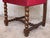 Early 20th Century Spanish Carved Walnut Set of Six Chairs with Red Velvet Seat and Back For Sale - Image 14 of 18