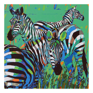 Rafał Gadowski, Zebras 11, 2026, Oil on Canvas