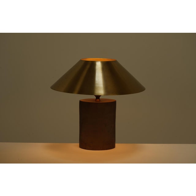 Base is in bronze, shade in gold plated steel. European Plug (up to 250V).The wiring of this item may be original and...