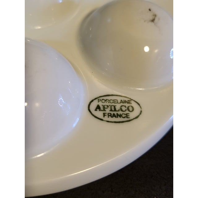 White White Porcelain Escargot Baking Dish France For Sale - Image 8 of 13