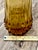 Amber Stunning Vintage Amber Glass Le Smith Diamond Butt Swung Vase MCM Gorgeous Mouth For Sale - Image 8 of 8
