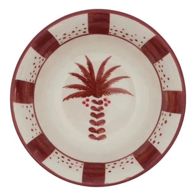 Johanna Ortiz Uncu Red Palma Real Bowl, Set of 2 For Sale