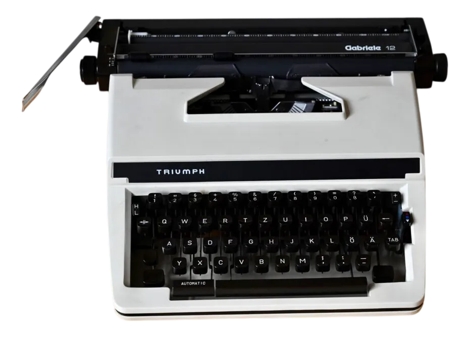 コレクション Typewriter Triumph Gabriele 12 Vintage 1970s TRIUMPH Gabriele 12 Portable Manual Typewriter