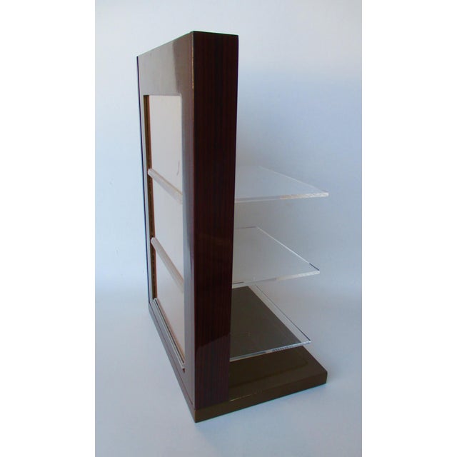 Gucci Logo Display Stand Lucite Acrylic Shelf Set Chairish