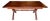 1970s Solid Wood Trestle X Brace Leg Table For Sale