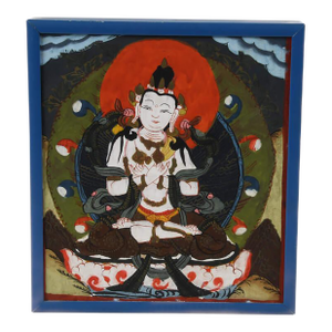 Tibetan Thangka Painting on Cloth of Dorje Sempa