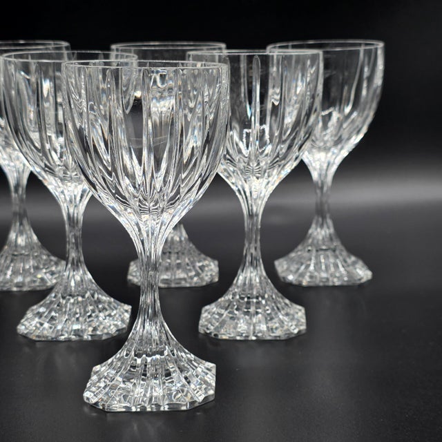 1970s Arnolfo Di Cambio Artica Crystal Wine Glasses, Set of 6 For Sale - Image 5 of 13