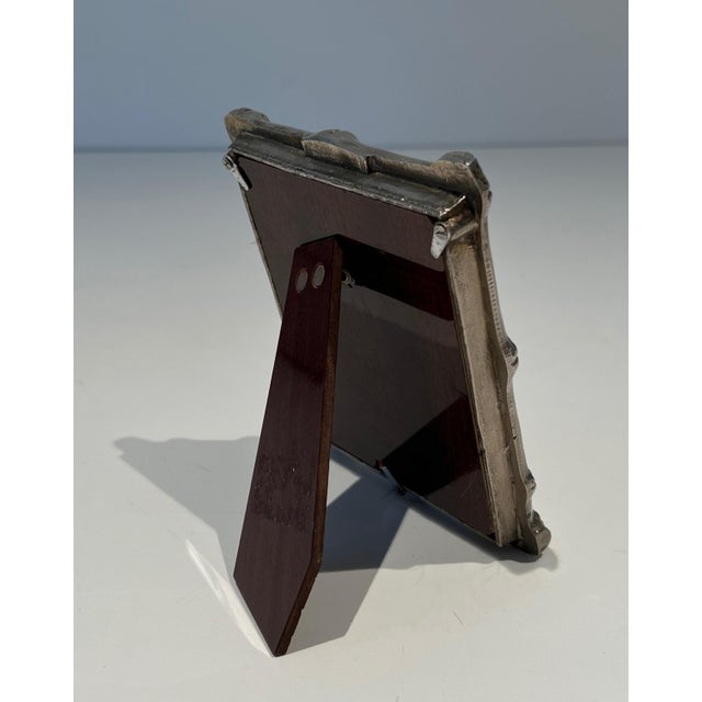 1940s Small silver-plated bronze frame by Maison Baguès For Sale - Image 5 of 12