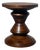Sculptural Conical Stool in Mahogany For Sale