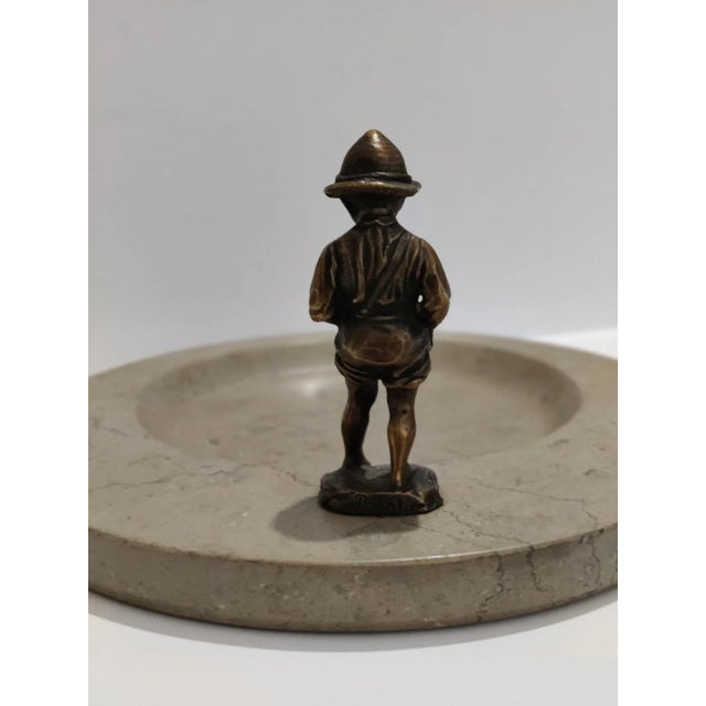 Late 19th Century Late 19th Century Signed Bronze Figure on Large Stone Plinth For Sale - Image 5 of 12