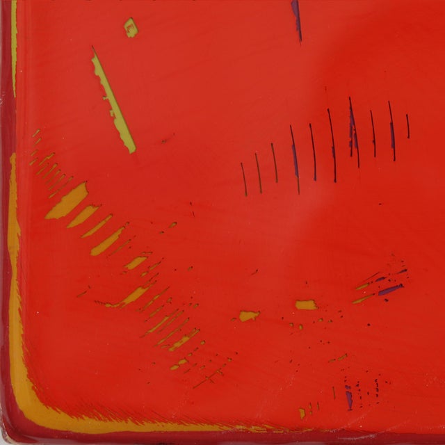 Wood The Window 377 - Original Minimalist Mixed Media Acrylic and Resin Painting on Wood Panel by Ricky Hunt For Sale - Image 7 of 9