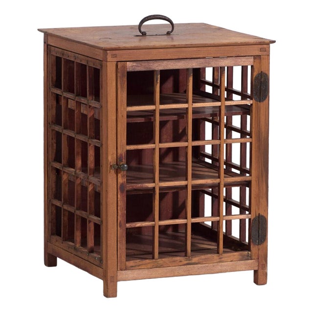 Antique Japanese Wooden Display Cabinet For Sale