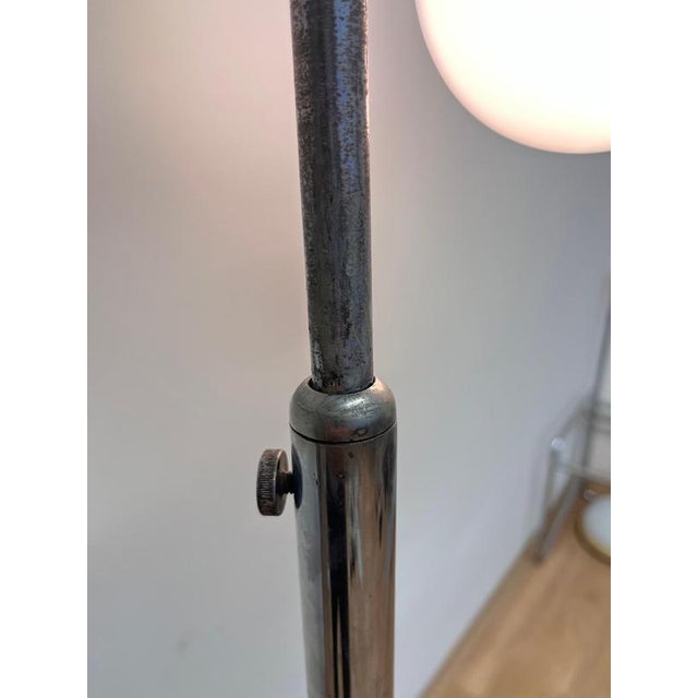 Bauhaus Bauhaus Chrome Floor Lamp from Hana Záveská, Czechoslovakia, 1930s For Sale - Image 3 of 8
