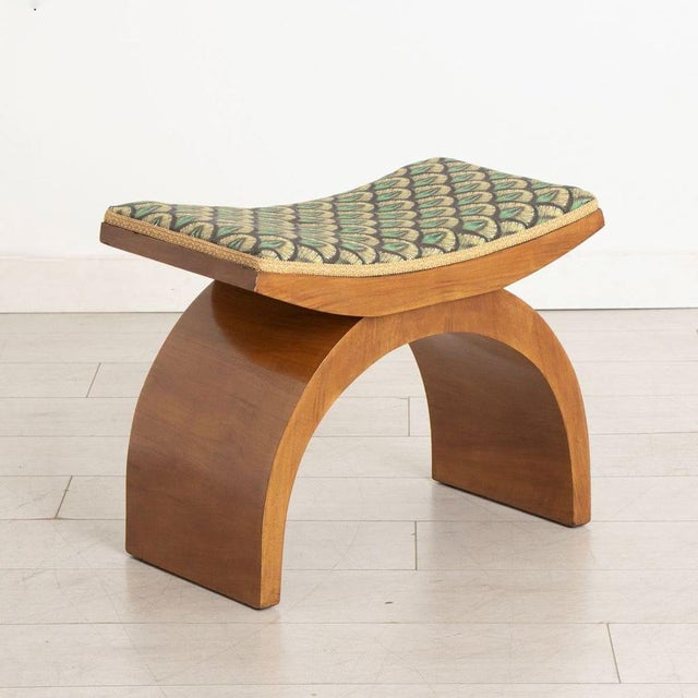 Art Deco Stool in Walnut from Hille, 1930s For Sale - Image 3 of 10