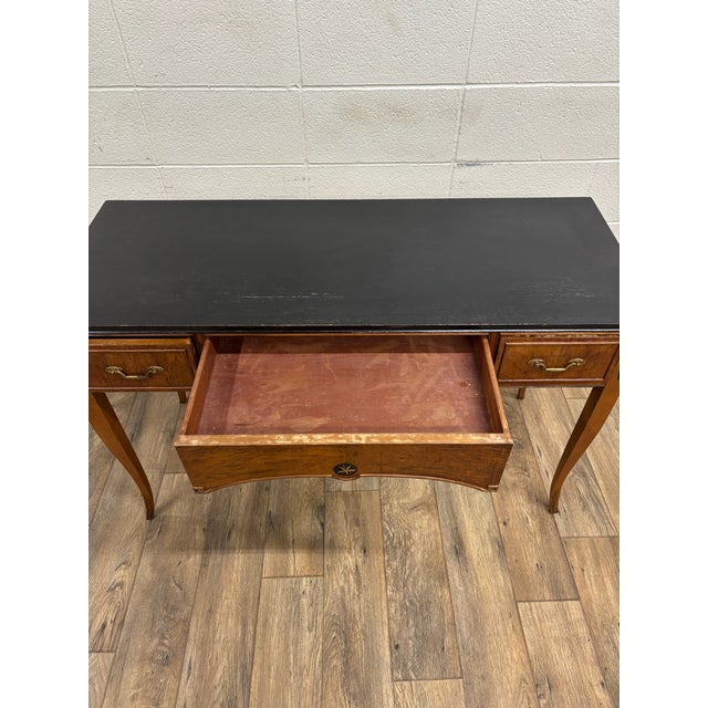 Vintage 1939 Northern Furniture Co Art Deco American Federal Style Writing Desk For Sale - Image 4 of 12