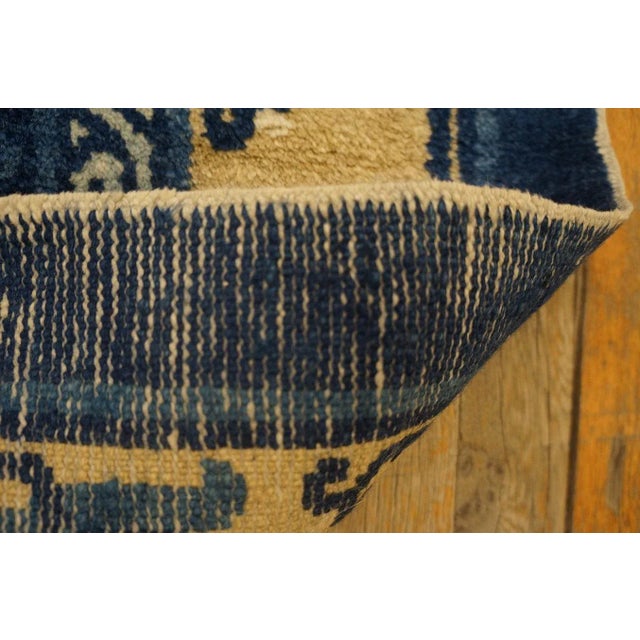 Wonderful White Ivory With Animalia Pattern Antique Chinese Ningxia Rug For Sale - Image 4 of 12