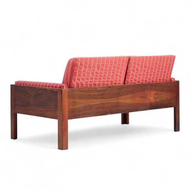 Mid 20th Century Arne Norell Style Mid Century Danish Rosewood Settee Loveseat Sofa For Sale - Image 5 of 9