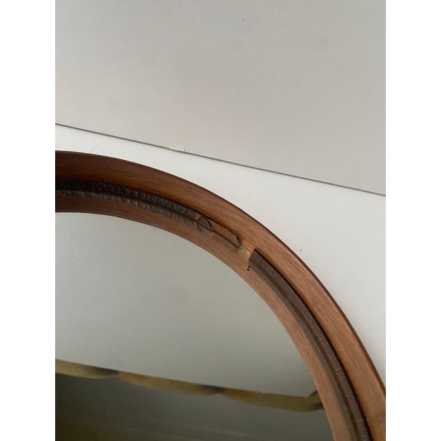 Brown Scandinavian Modern Swedish Mirror by Glas Master, Markaryd, Sweden, Circa 1960s For Sale - Image 8 of 10