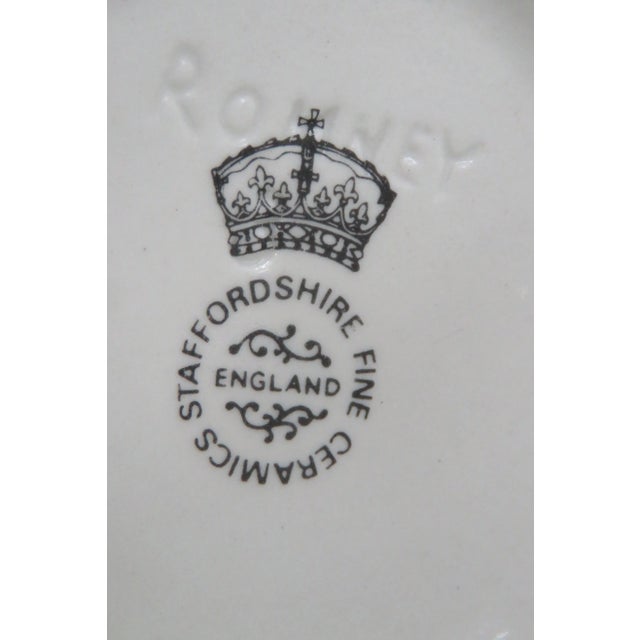 Staffordshire Ronney Pottery England Painted Pitcher Jug For Sale - Image 9 of 11