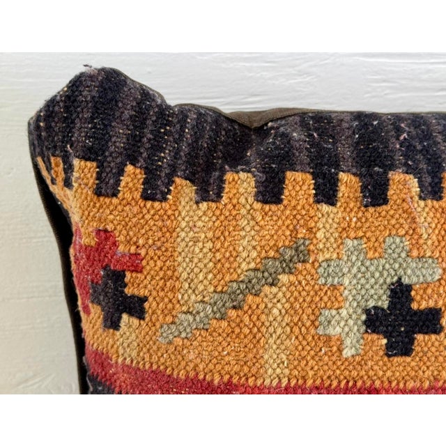 Early 20th Century Turkish Kilim Pillow For Sale In Palm Springs - Image 6 of 13