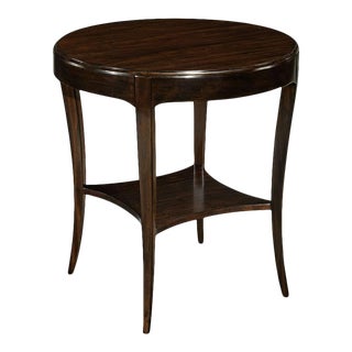 Addison Lamp Table in Ebony For Sale