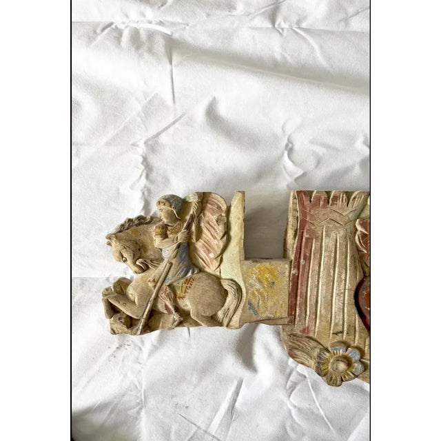 Sicilian Horse Wagon in Carved Wood For Sale - Image 5 of 8