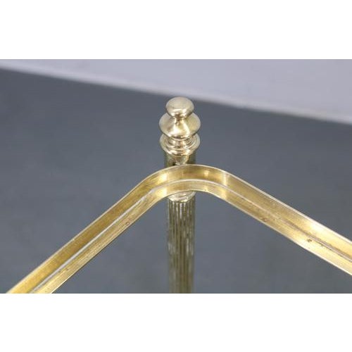 Italian Brass and Glass Side Tables, 1970s, Set of 2 For Sale - Image 9 of 15