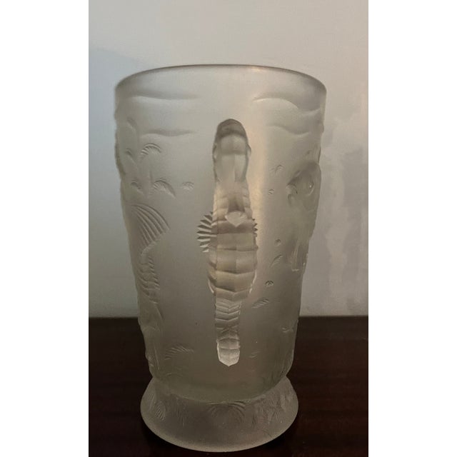 1930s Nautical Sea Creature Vase by Josef Inwald Baroloc Studio, Czechoslavokia For Sale - Image 5 of 8