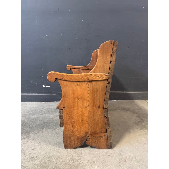 19th Century French Fireplace Bench With a Drawer For Sale - Image 10 of 12