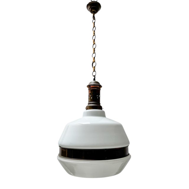 Arts & Crafts Large Pendant in the style of Peter Behrens, 1900s For Sale - Image 11 of 11