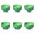 Contemporary Delphine 6-Piece Set Glass Bowls, Multi Green For Sale - Image 3 of 3