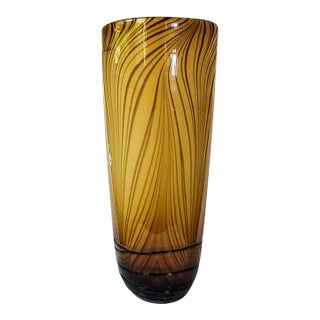 Late 20th Century Conical Murano Glass Vase For Sale