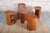Mid-Century Modern Nesting Tables in Oak and Smoked Glass, Czech, 1960s, Set of 5 For Sale - Image 3 of 11