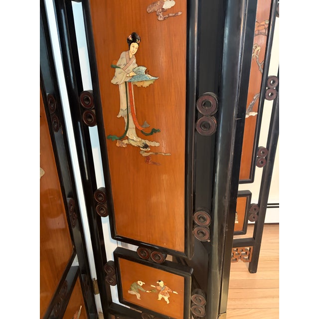 Rare and Unusual- Mid Century Chinese Room Divider Screen For Sale In New York - Image 6 of 6