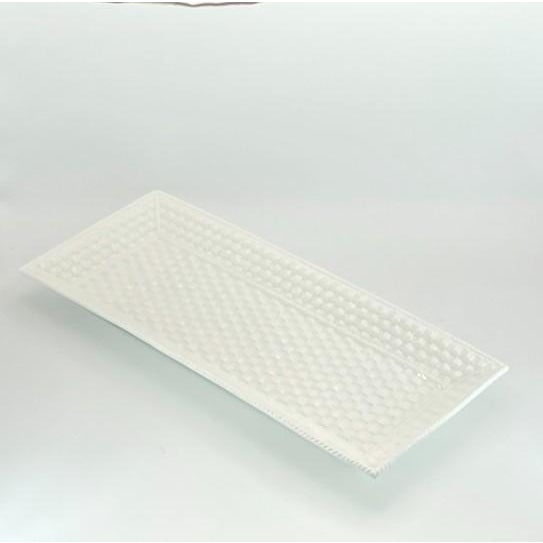 Ceramic Vintage Tiffany & Co. "Tiffany Weave" Large Sandwich Platter For Sale - Image 7 of 16