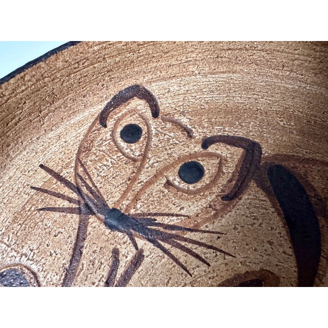 This high quality ceramic art plate was handcrafted at the renown 'Sgrafo Moddern' workshop in West Germany during the...