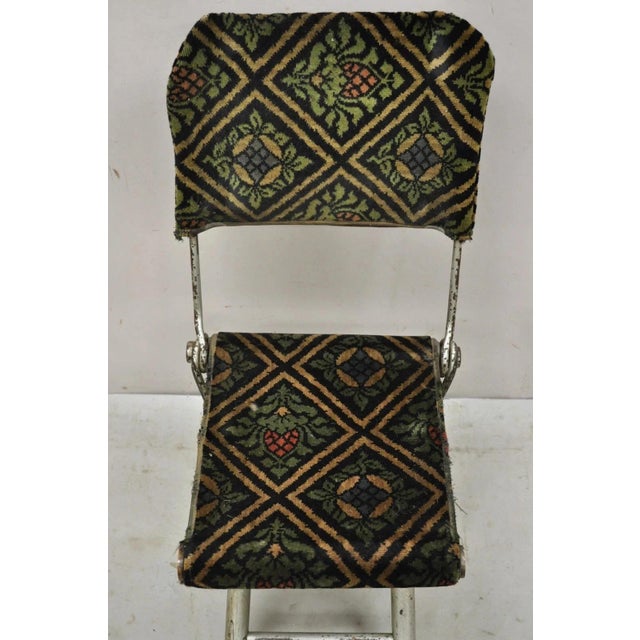 Mid 19th Century Antique 19th Century Civil War Period Folding Officers Camp Chair Campaign Chair For Sale - Image 5 of 12