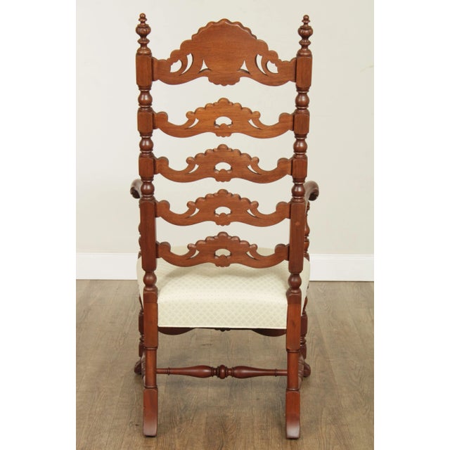 1930s Italian Renaissance Revival Vintage High Back Armchair For Sale - Image 5 of 13