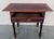 1900 - 1909 Spanish Country Pine Side Table With Two Sides Drawer and Leather Top For Sale - Image 5 of 12