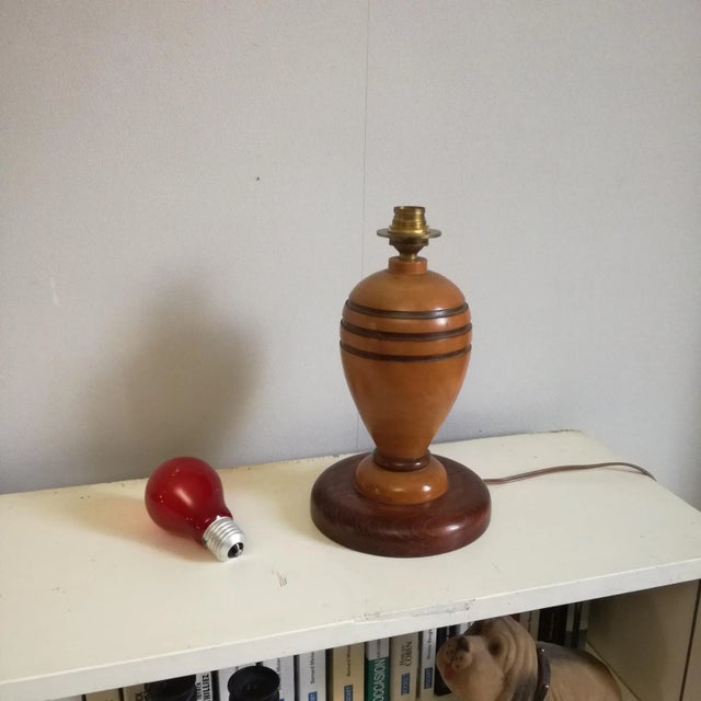 Wooden Table Lamp Base For Sale - Image 3 of 11